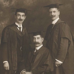 Photograph of W.H. Gilmour, Richard Edwards and T. Mansell, dentists