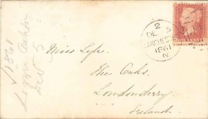 image: Dec 5 1861 letter to Emily Lyle (envelope)