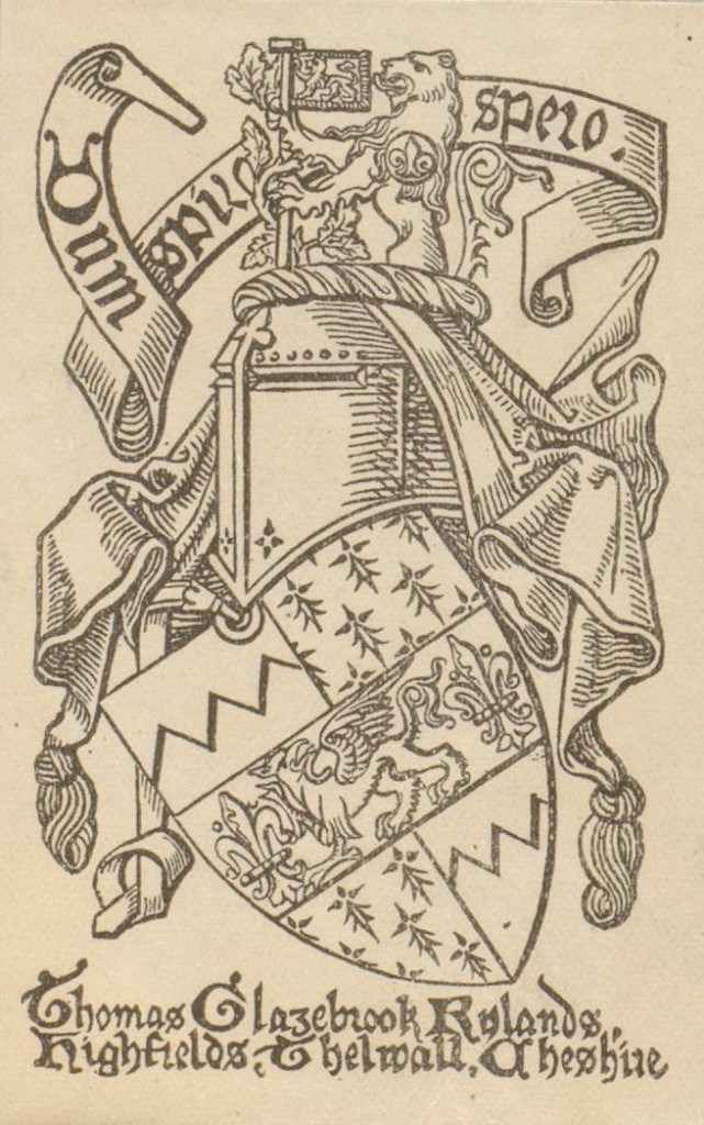 Rylands bookplate