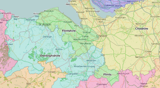 Map Of Flintshire North Wales County Lives: F – Fife, Forfarshire; Flintshire – Manuscripts And More