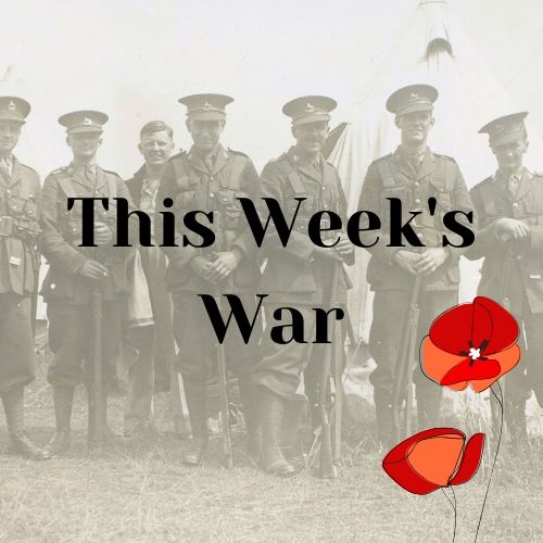 This Week's War logo showing soldiers and poppies