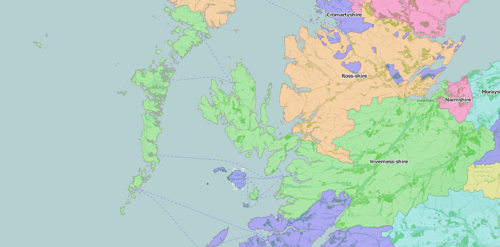 Map Of Inverness Shire County Lives: I – Inverness; Isle Of Man; Isle Of Wight – Manuscripts And  More