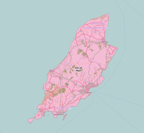map of Isle of Man 