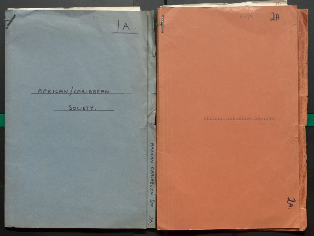 Front covers of society files