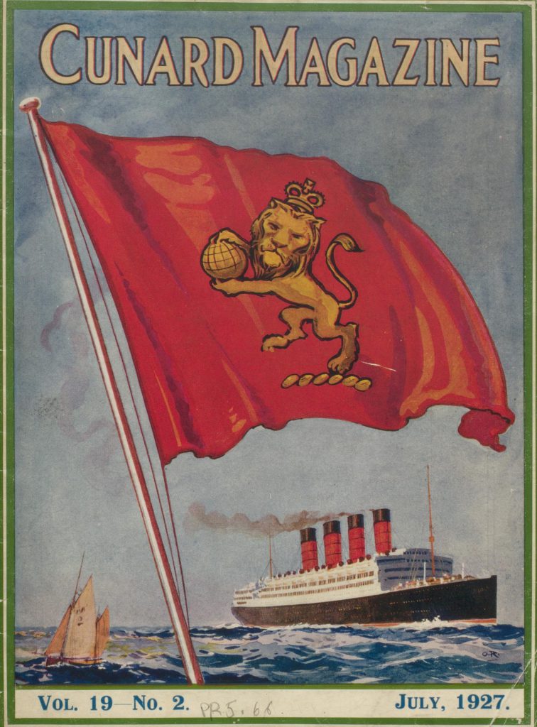 Cunard magazine front cover