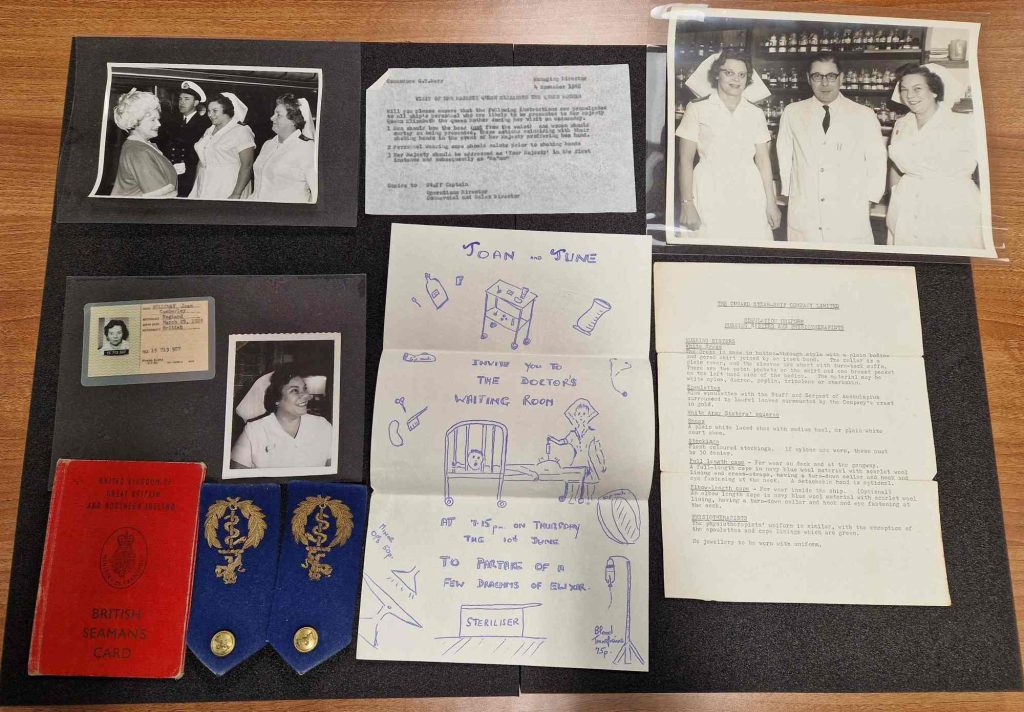 Joan Holloway Cunard nursing memorabilia